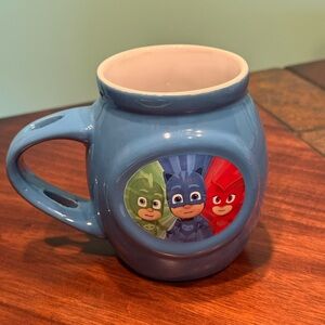 2018 PJ Masks Coffee Cup Mug 12 oz Blue Glossy Ceramic 4” Tall